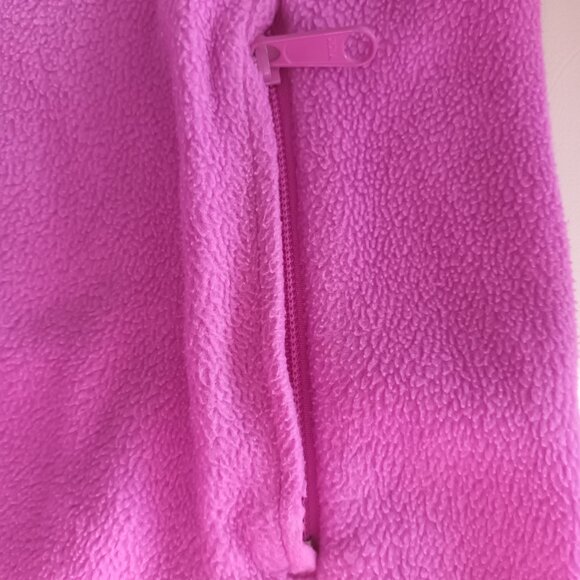 Columbia Pink Full Zip Fleece Jacket Girl Size M 10/12 - Picture 3 of 8